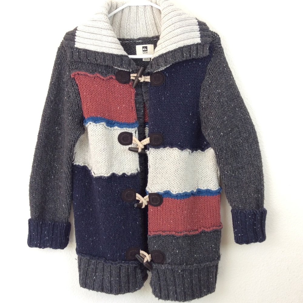 Quiksilver Thick Knit Toggle Closure Sweater